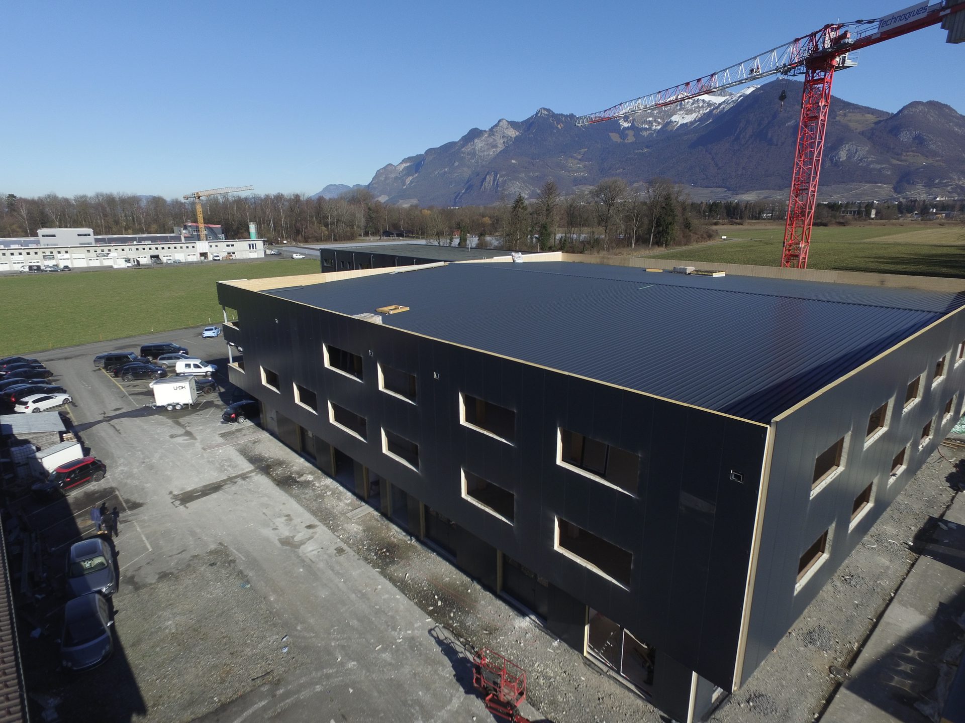 Construction d’une halle industrielle en Valais