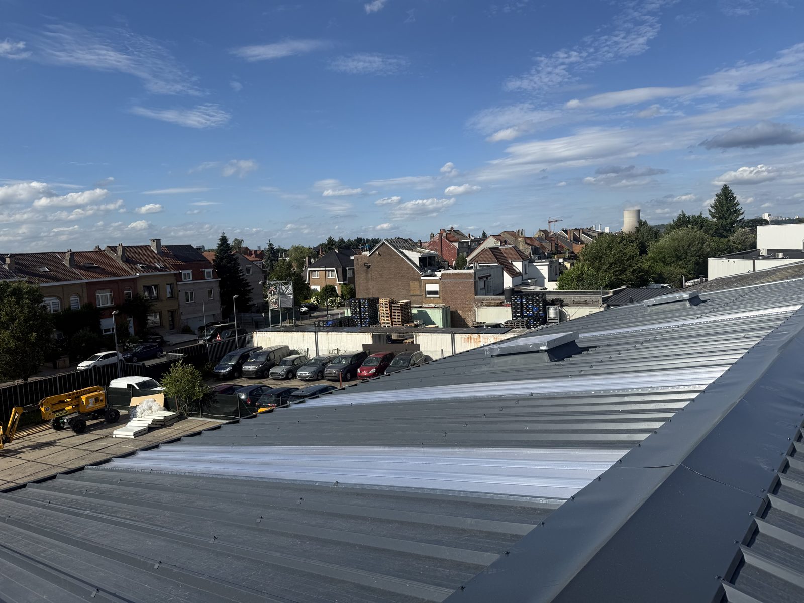 Rénovation d'une toiture industrielle