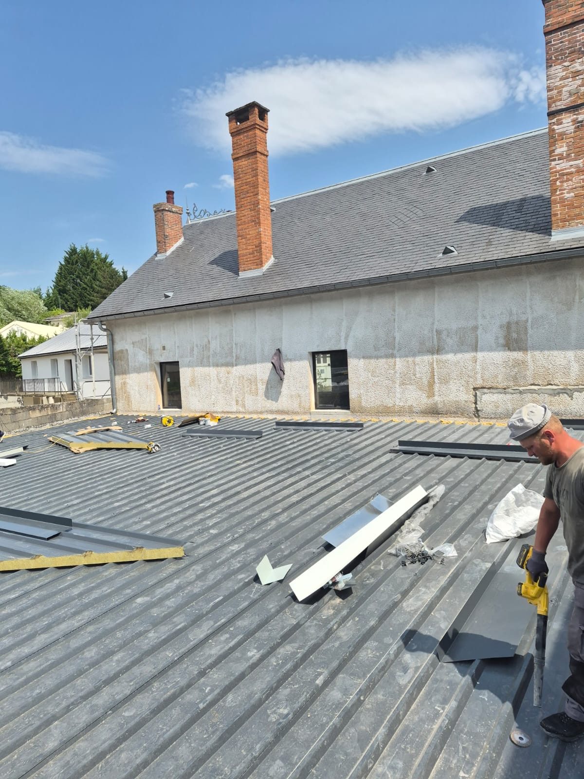 Rénovation de toiture en joint debout