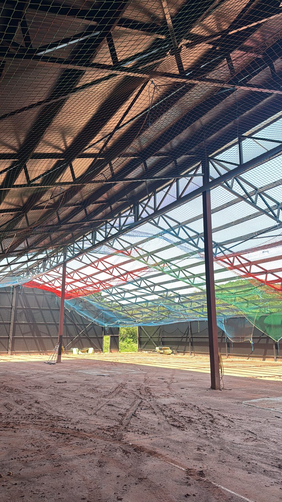 Construction d'un hall industriel